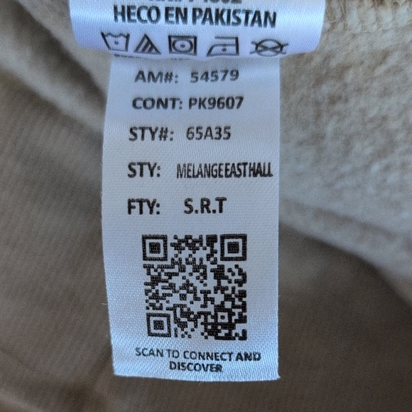 Royce Women's V-Neck Tan Oversized Sweatshirt XL                       W102 - Picture 10 of 10